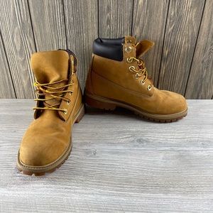 Timberland Boys  PREMIUM WATERPROOF BOOTS Wheat 12909 Size: 6